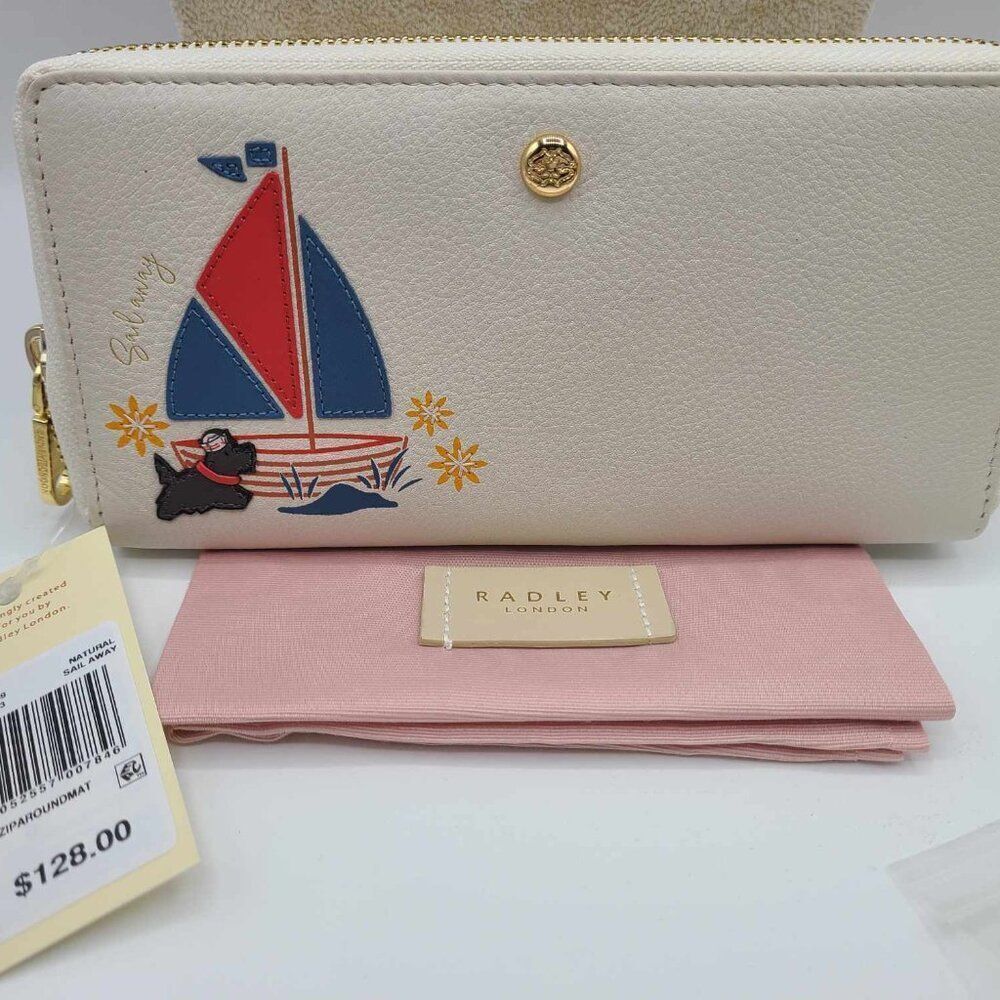 Radley London Sail Away Large Zip Around Matinee Wallet NWT!  NEW!